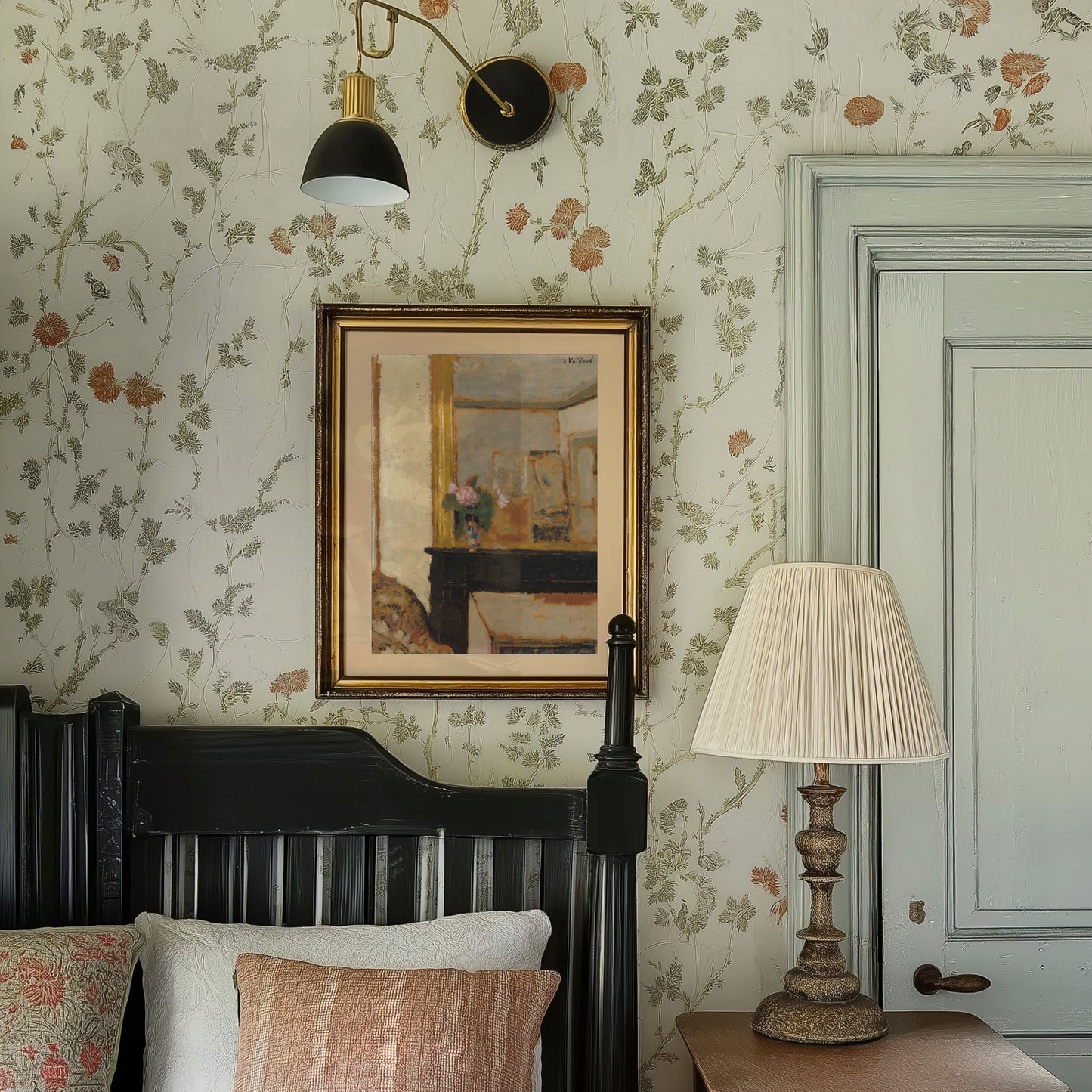 Vase of Flowers on a Mantelpiece by Edouard Vuillard | c. 1900 | Vintage Fine Art Print