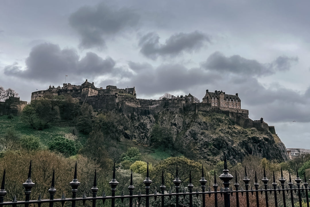 Edinburgh Castle atop the volcanic Castle Rock of Edinburgh, Scotland