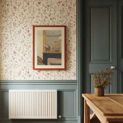 Vase of Flowers on a Mantelpiece by Edouard Vuillard | c. 1900 | Vintage Fine Art Print