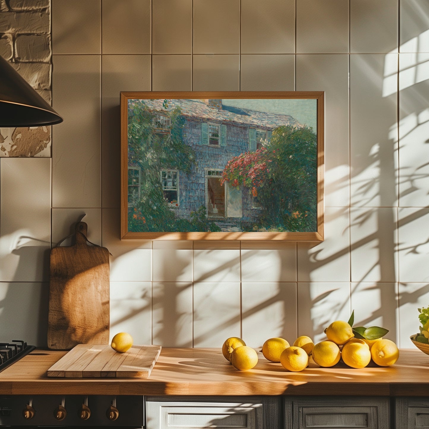 Old House at East Hampton by Childe Hassam | c. 1916 | Vintage Fine Art Print