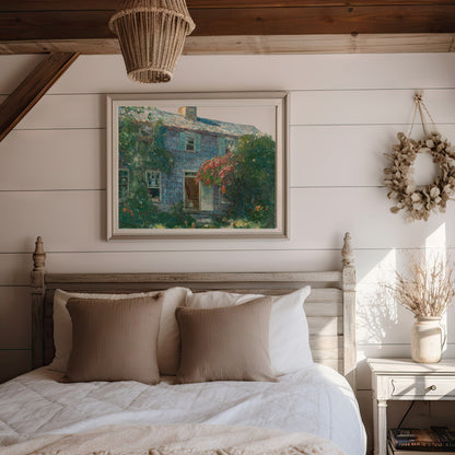 Old House at East Hampton by Childe Hassam | c. 1916 | Vintage Fine Art Print