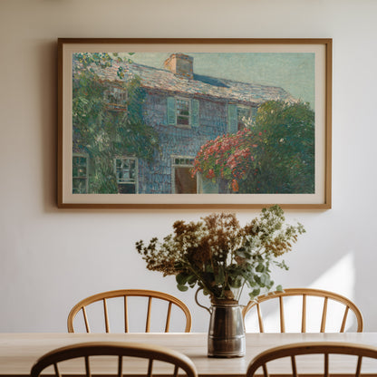 Old House at East Hampton by Childe Hassam | c. 1916 | Vintage Fine Art Print