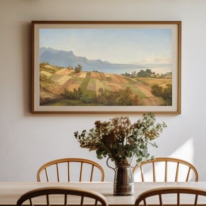 Swiss Landscape by Alexandre Calame | c. 1830 | Vintage Fine Art Print