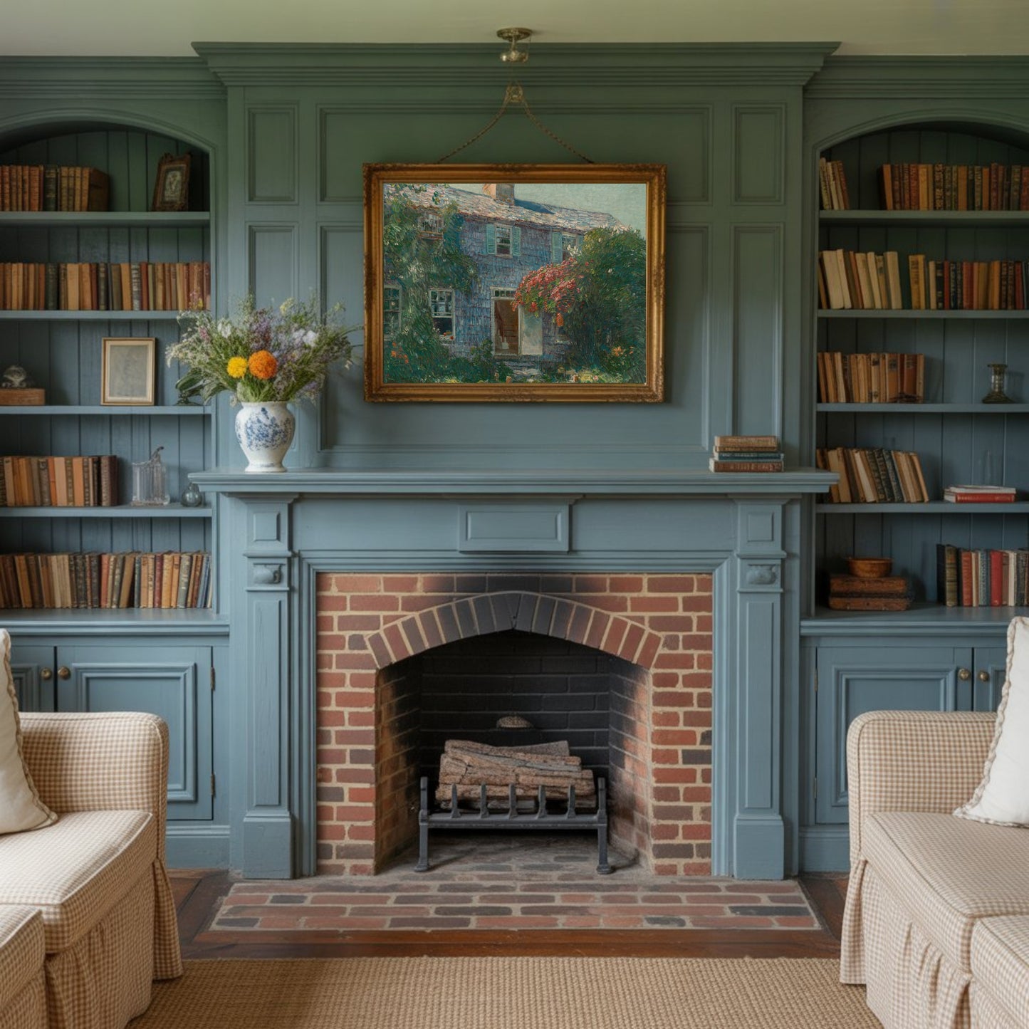 Old House at East Hampton by Childe Hassam | c. 1916 | Vintage Fine Art Print